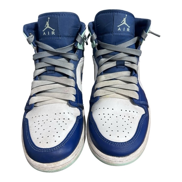 Nike Air Jordan 1 Mid "Blue Mint" Sneakers Size Men's 8.5 - Picture 3 of 13